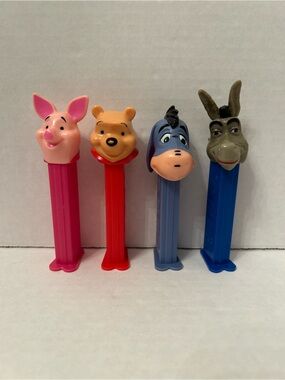 Winnie the Pooh Character Candy Pez Dispensers - Piglet, Pooh, Eeyore, Donkey